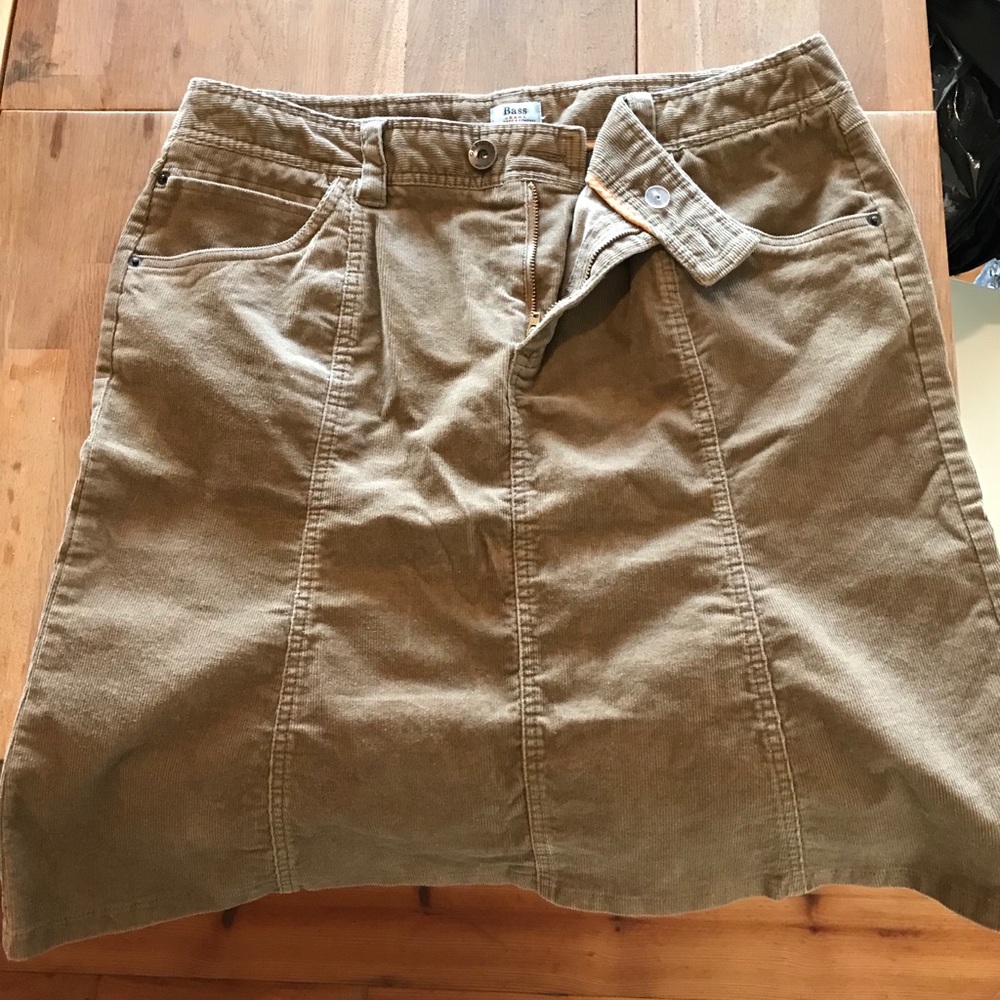 Bass Corduroy Skirt size 12